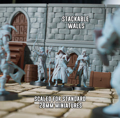 STAHLHAMMERS walls with windows enhance depth in dungeon scenes.