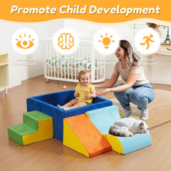 STAOLENE cube chair converts into a cozy toddler lounge after activity.