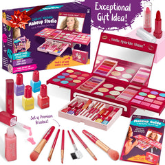 Star Princess makeup brushes set helps little hands apply color precisely.