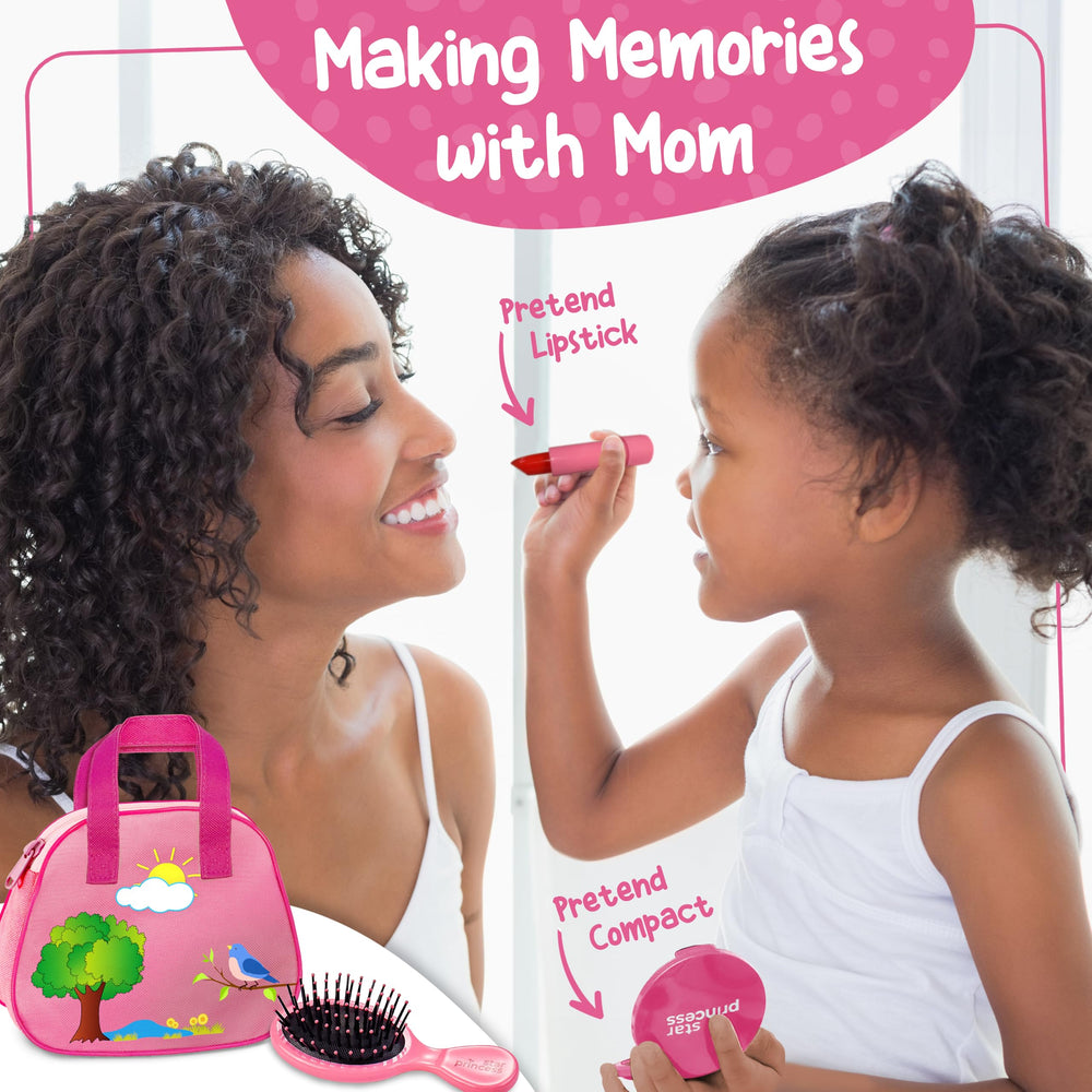 Star Princess pink hairbrush included supports grooming play with ease.