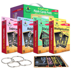 Star Right addition flash cards cover promotes organized practice for early math skills.