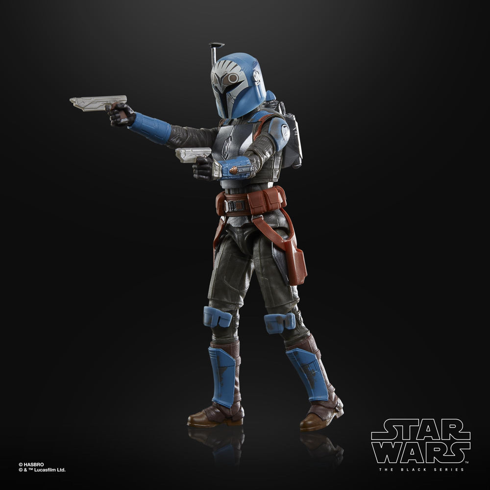 Back view highlights detailed deco on Bo-Katan Kryze figure.