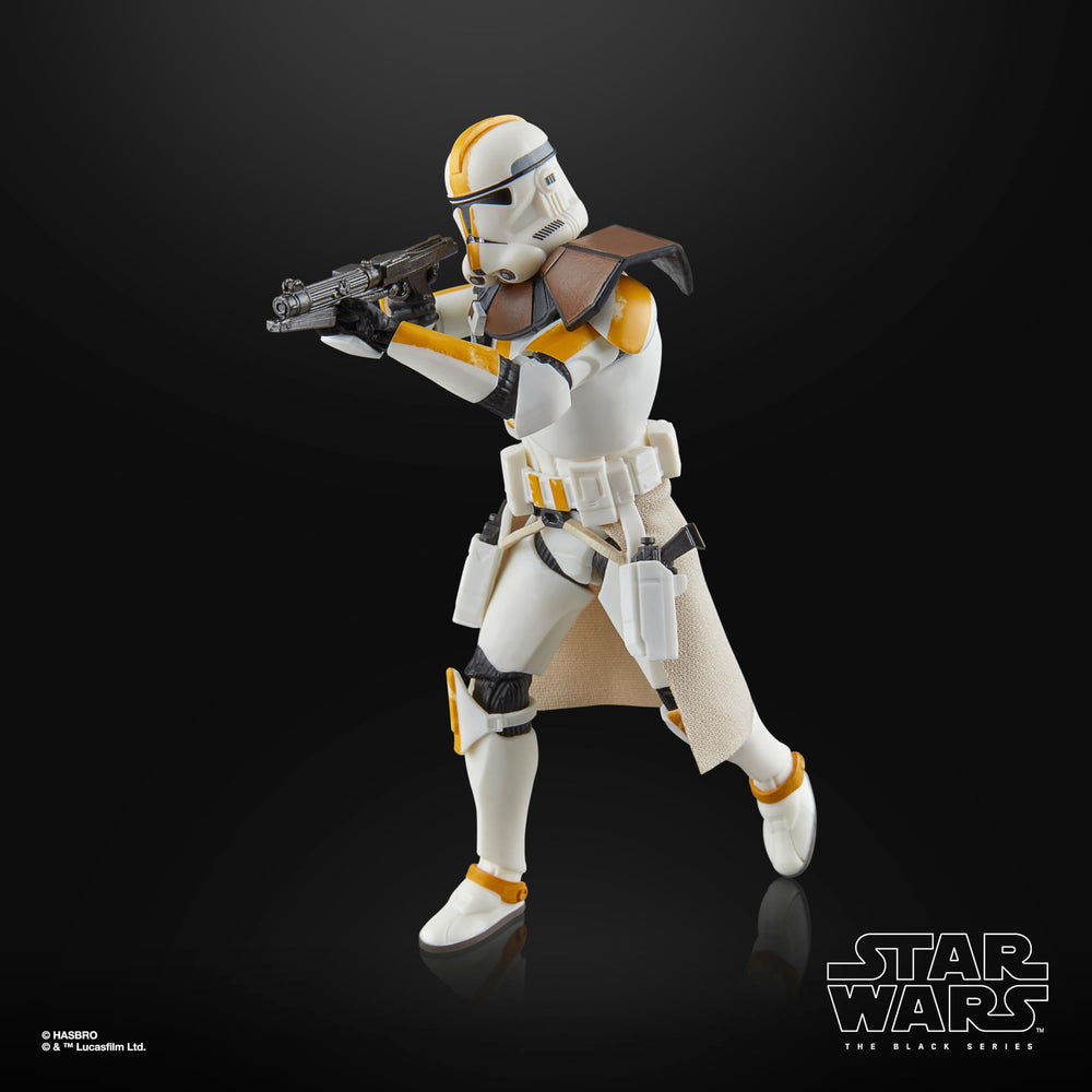 Star Wars The Black Series Clone Lieutenant Galle packaging window box for shelf presentation.