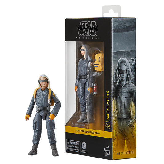 Star Wars The Black Series KB At Attin front view for display