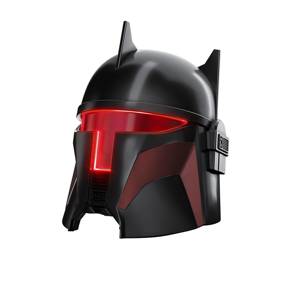 STAR WARS Black Series Moff Gideon helmet front visor light enhances authentic roleplay.