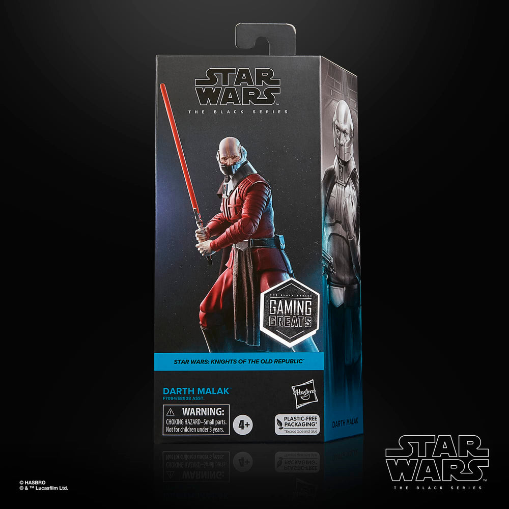 STAR WARS Darth Malak with lightsaber accessory ready for action poses