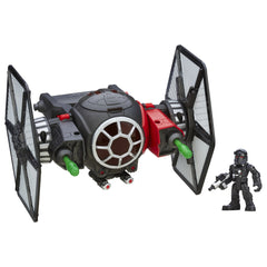 Star Wars Galactic Heroes Tie Fighter with Pilot Elite Action Figure for imaginative play.