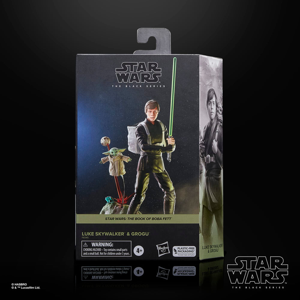 STAR WARS Luke Skywalker & Grogu articulation highlight allows dynamic poses.