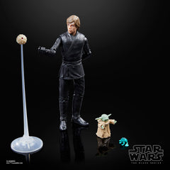STAR WARS Luke Skywalker & Grogu with lightsaber for action poses.