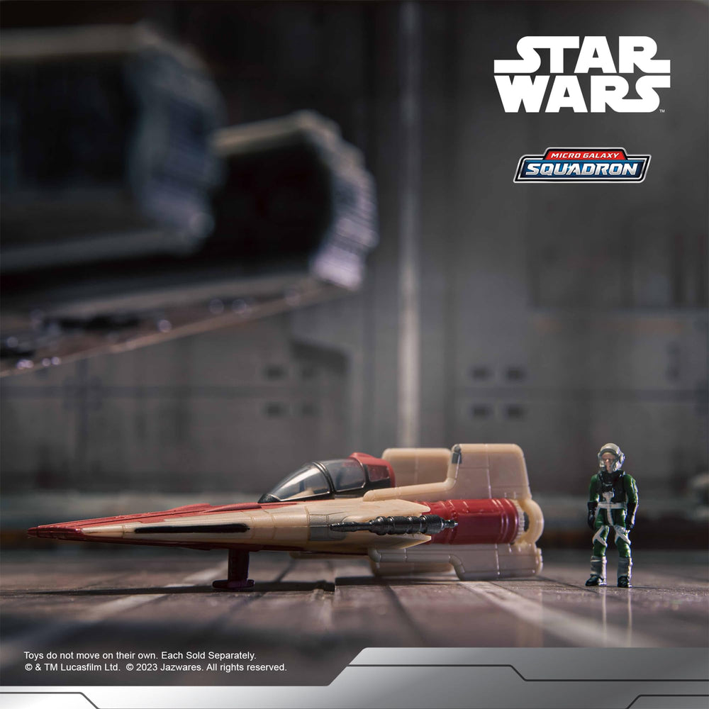 Star Wars Micro Galaxy Squadron A-Wing official license ensures quality and collector trust.