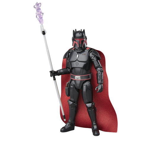 STAR WARS Moff Gideon figure in dark trooper armor for dynamic display on shelves.