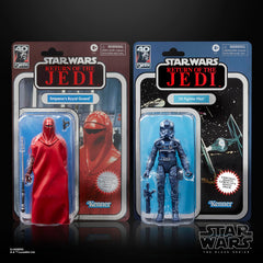 Return of the Jedi 40th Anniversary pack highlights iconic characters with a metallic finish.