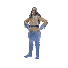 STAR WARS Qui-Gon Jinn Force Spirit display-ready poseable figure on shelf