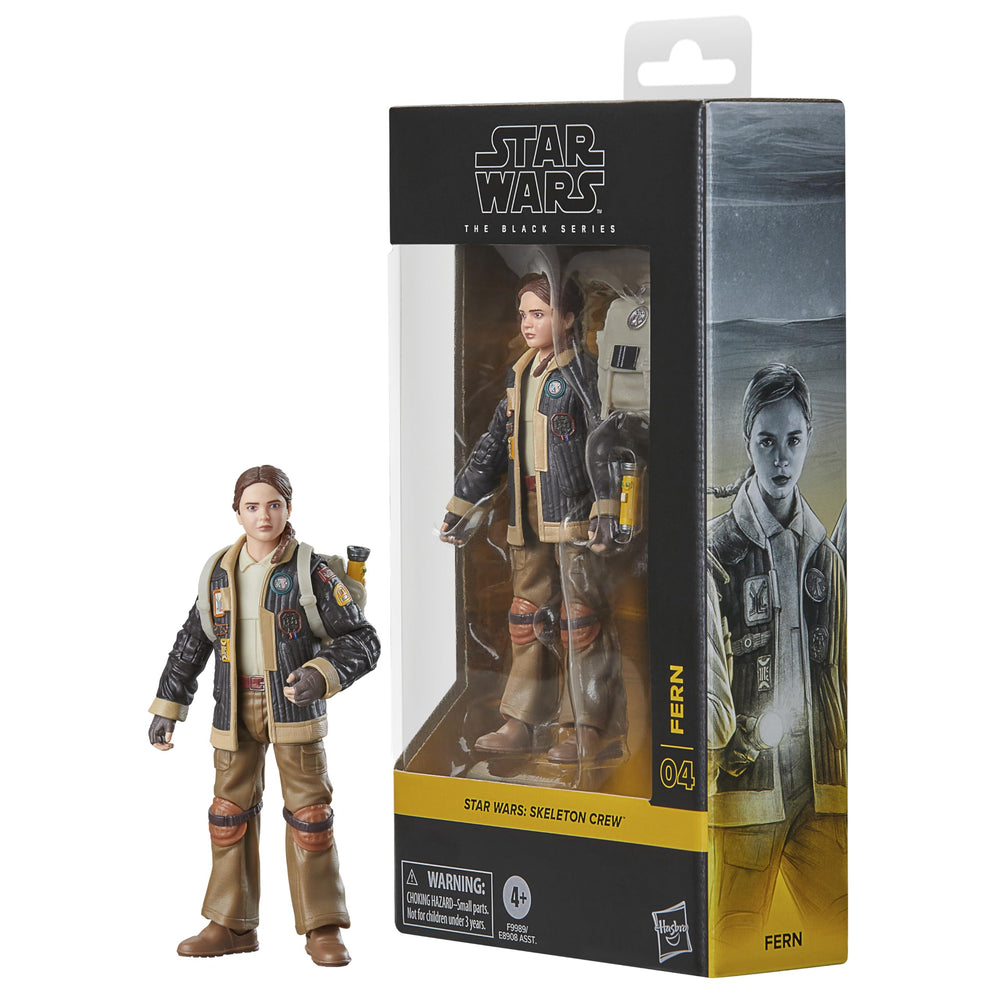 Star Wars The Black Series Fern figure with backpack for display-ready posing