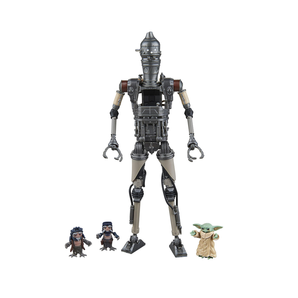 STAR WARS The Black Series IG-12 & Grogu 2-pack closeup highlights premium articulation for display