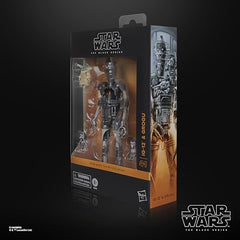 STAR WARS Black Series figures on a shelf ready for display