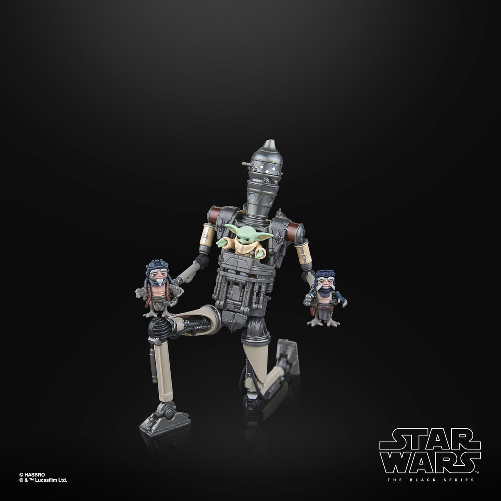 STAR WARS IG-12 frame close-up shows salvaged parts origin