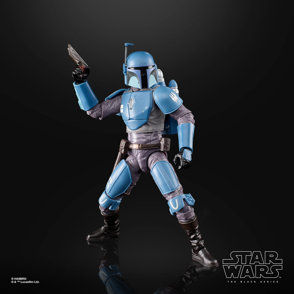 Star Wars The Black Series Mandalorian display-ready figure for shelves.