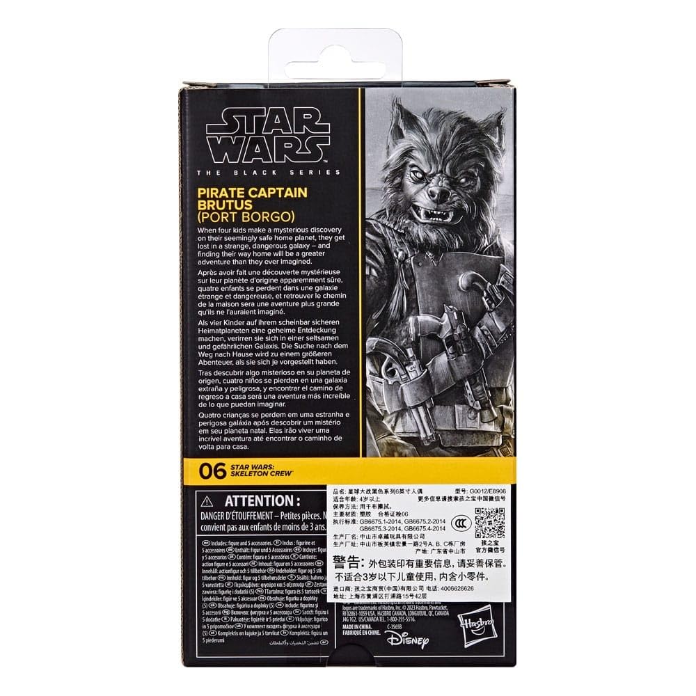 Star Wars The Black Series Brutus head sculpt close-up for accurate display