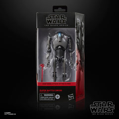 STAR WARS The Black Series Super Battle Droid articulation pose shows dynamic posing options
