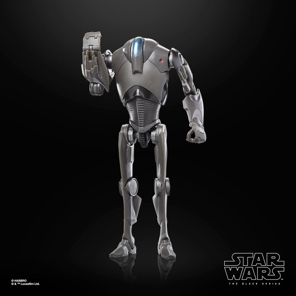 STAR WARS The Black Series Super Battle Droid cannon detail emphasizes battle-ready look