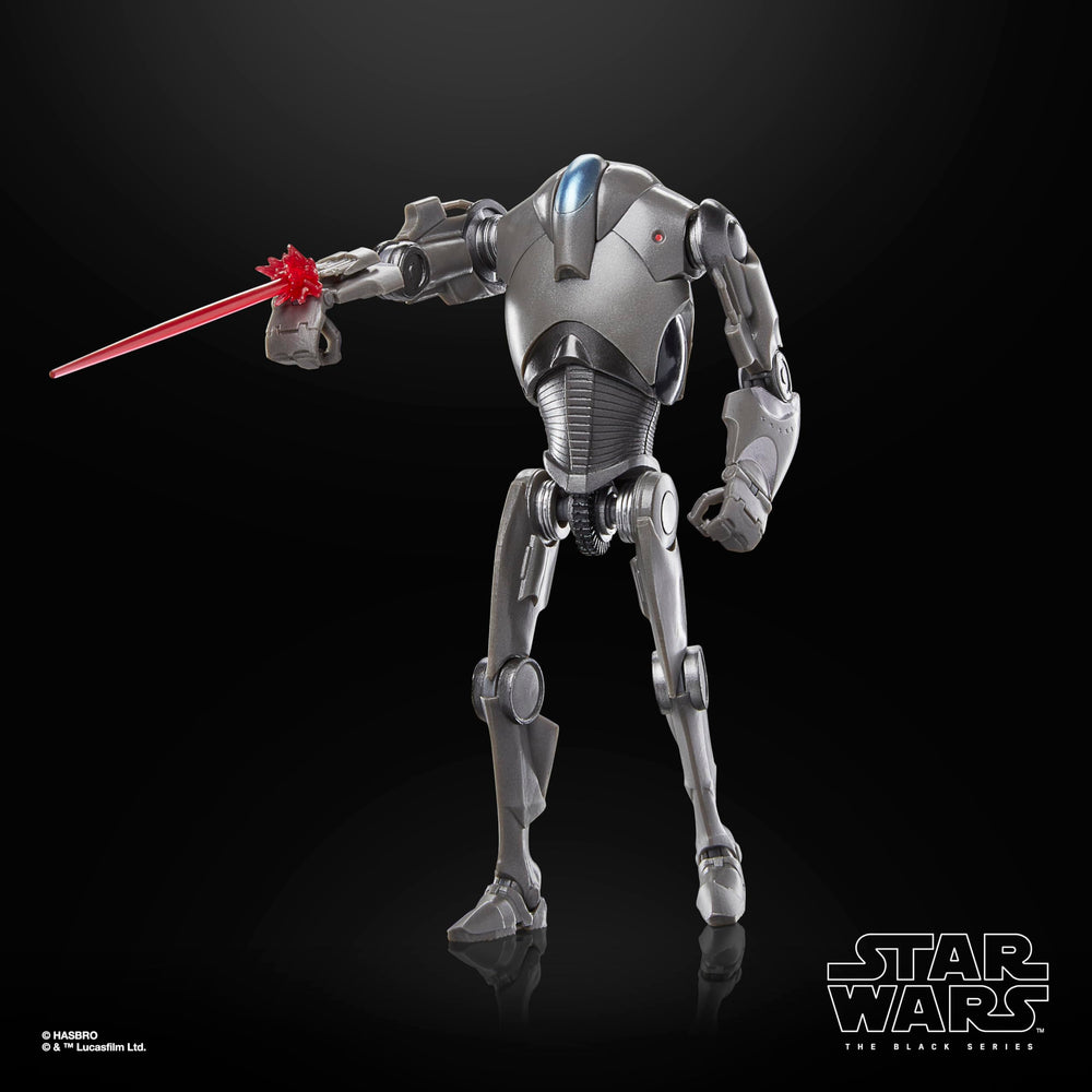 STAR WARS The Black Series Super Battle Droid close-up shows durable build for long-term display