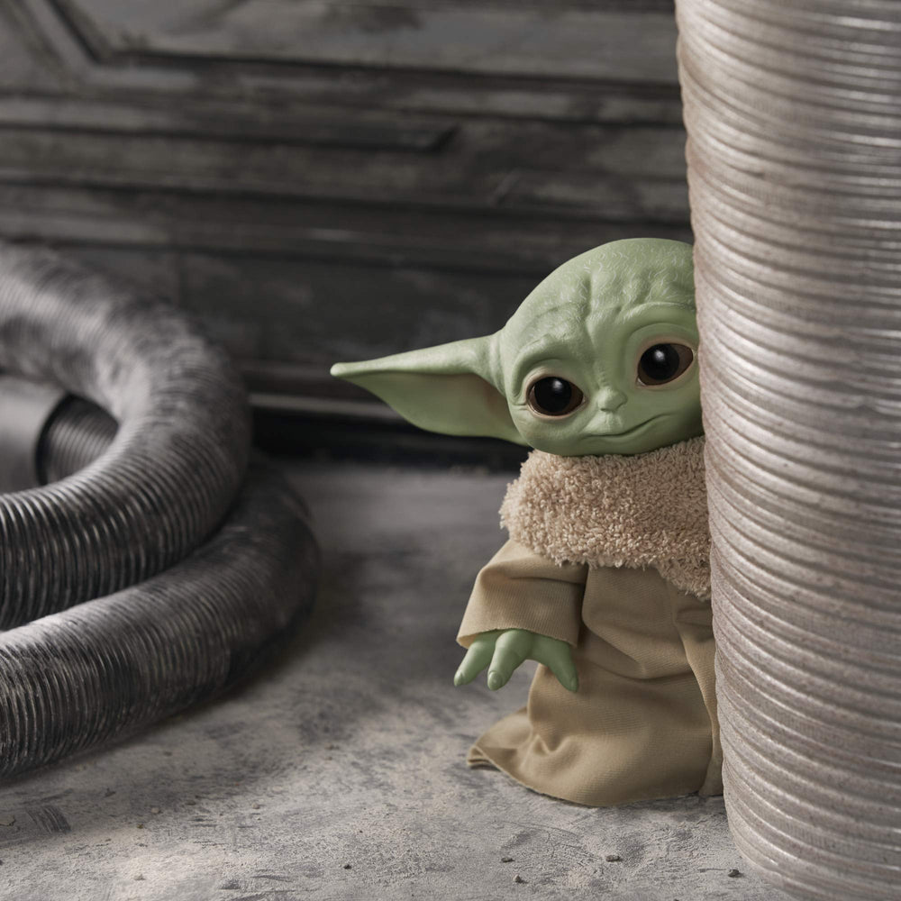 Star Wars The Child plush soft fabric texture emphasizes cuddle-worthy feel
