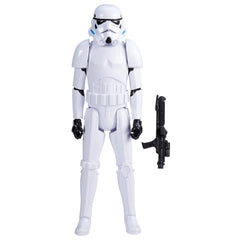 Stormtrooper blaster accessory enhances action poses and pretend battles.
