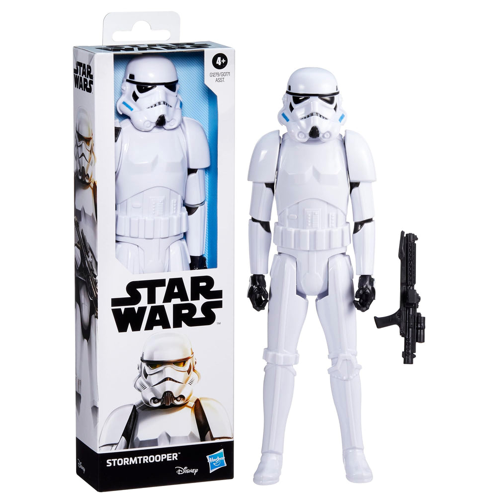 12-inch scale Stormtrooper figure for hands-on storytelling and easy handling.