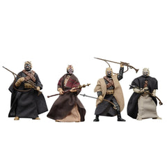 STAR WARS Tusken Raiders 3.75-inch figures articulation close-up for flexible display