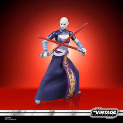 STAR WARS Vintage Collection Asajj Ventress deco details reflect screen-inspired styling.