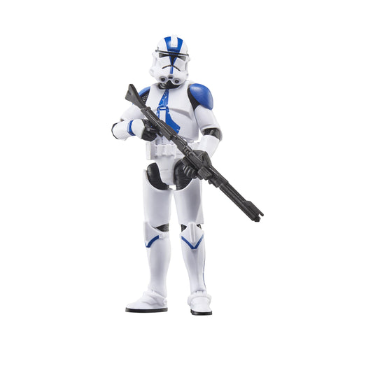 STAR WARS The Vintage Collection Clone Trooper 501st front view for display and collection.