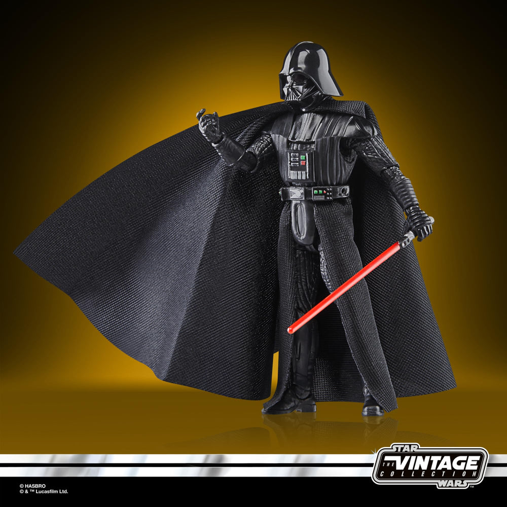 STAR WARS Darth Vader figure stands with other Vintage Collection figures