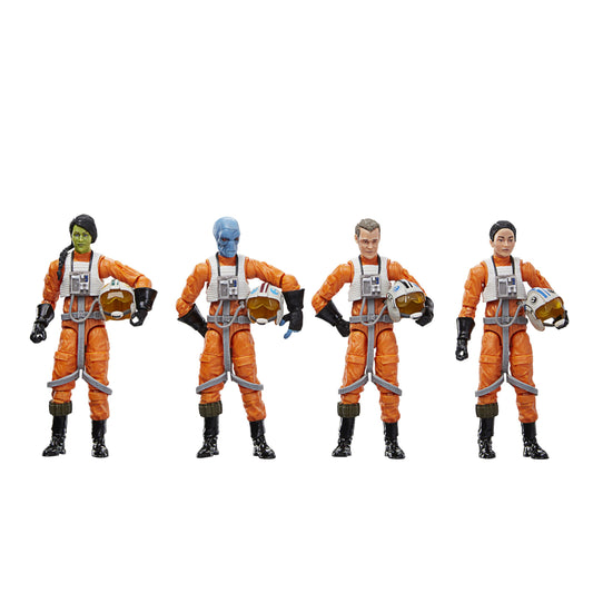 STAR WARS Vintage Collection X-Wing Pilot group photo for display and collection