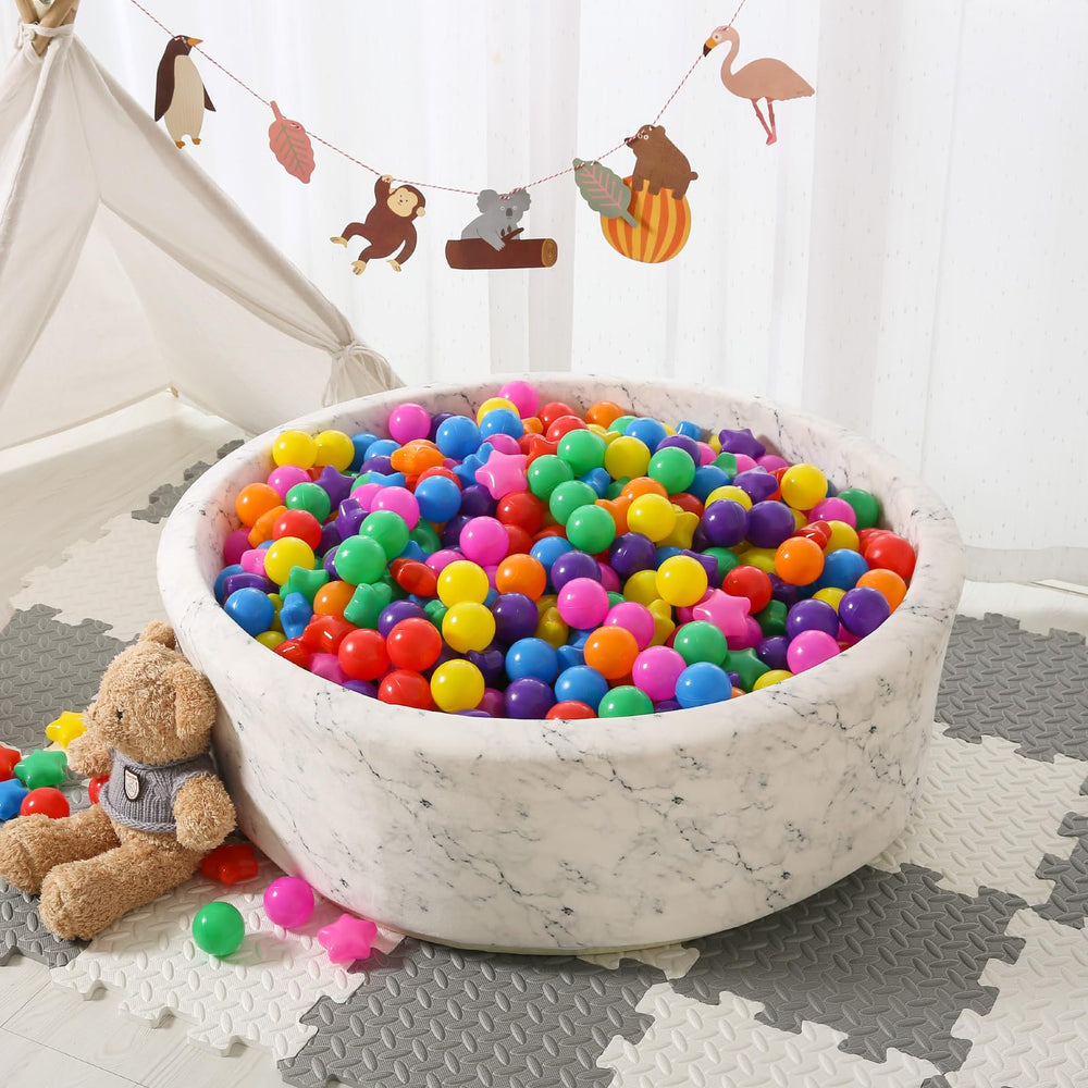 STARBOLO 2.2-inch balls sized for toddlers to grip easily.