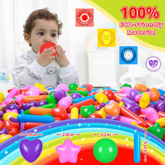 STARBOLO ball pit balls candy-balls add bright shapes for imaginative play.