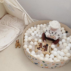 StarBolo beige ball pit balls with reusable storage bag