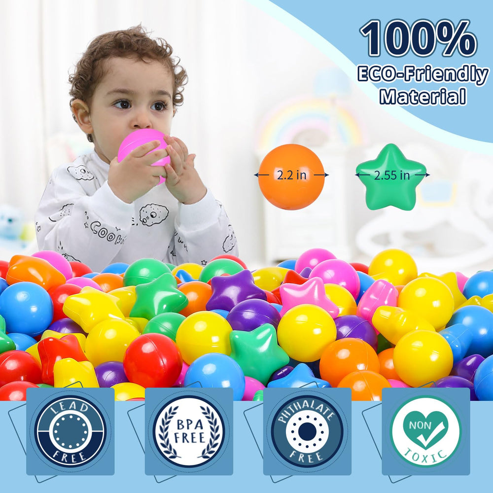 STARBOLO Bright rainbow colors ready for lively play and colorful party setup.
