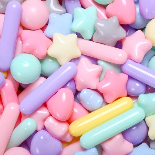STARBOLO Macaron ball pit balls with stars and candy colors for toddler sensory play