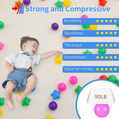 STARBOLO Stars and balls rainbow mix enhances visual play.