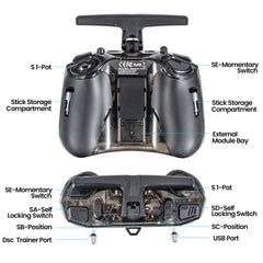 STARDRONE Radiomaster Pocket battery-ready with 18650 cells