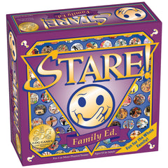 Stare card illustration party conversation boosts quick observation during family play