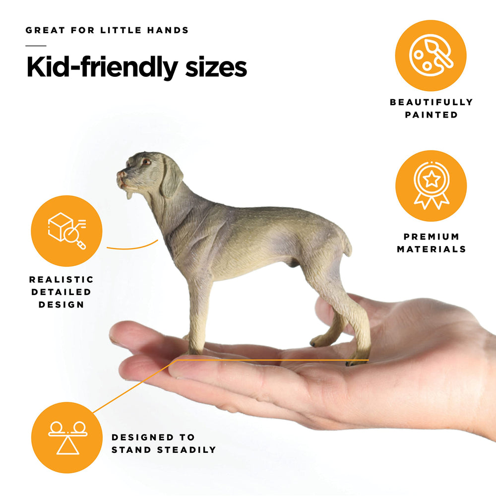 Stargo Boxer dog figurine ready for dollhouse play and role-play stories