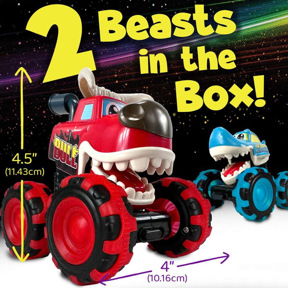 Stargo bull monster truck with LED wheels for vibrant nighttime races
