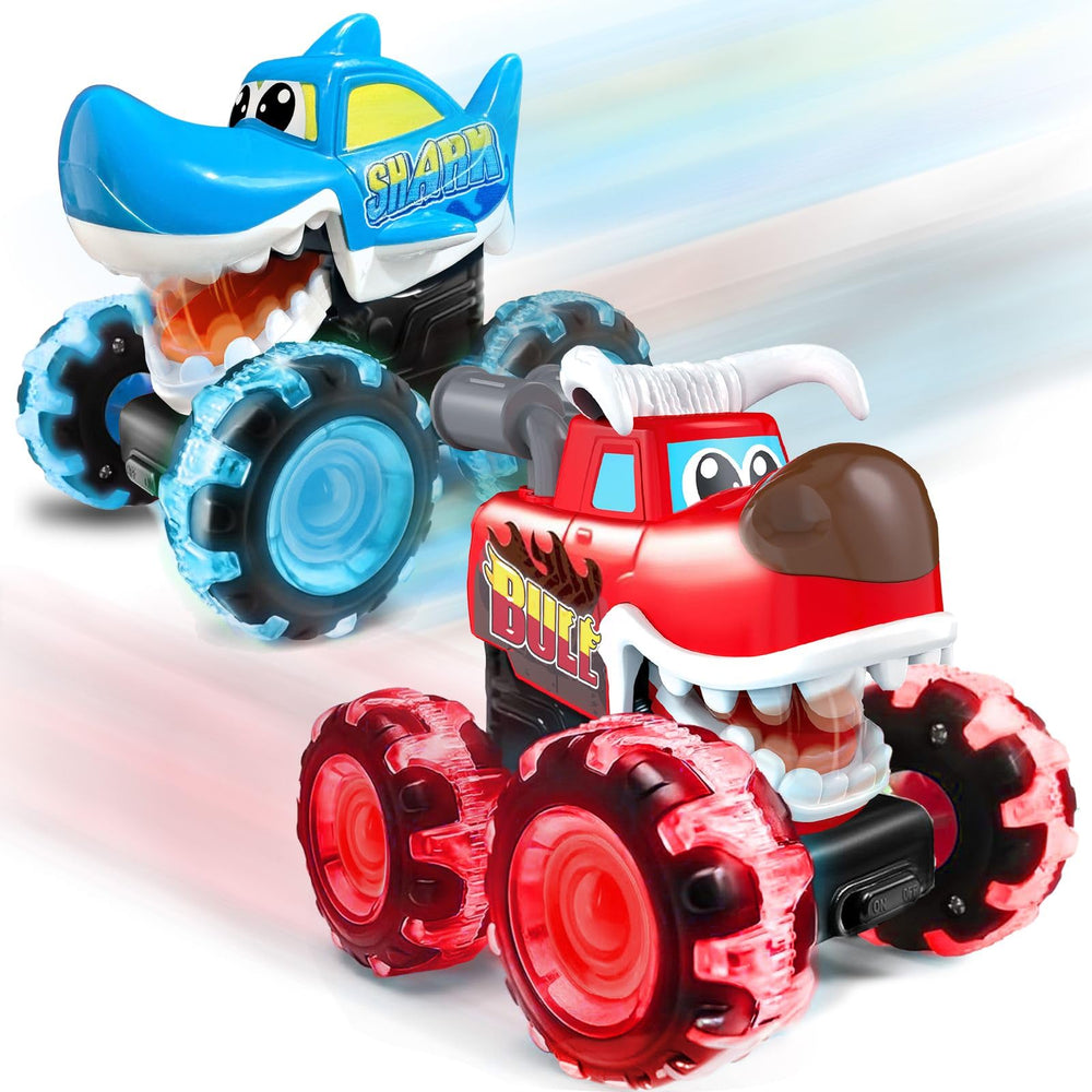 Stargo shark monster truck chomp in action for exciting play