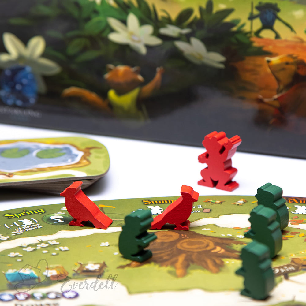 Starling Games Everdell Bellfaire 5-6 player setup expanding group dynamics