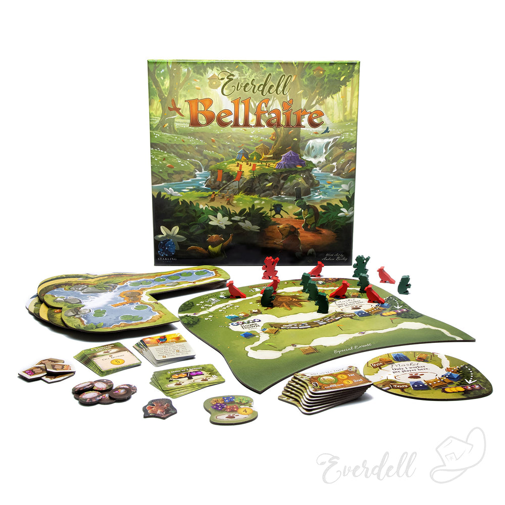 Starling Games Everdell Bellfaire special event cards adding new goals