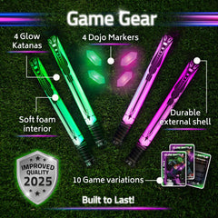 Starlux Ninja Swords ninja-hide scene promotes stealthy, screen-free play.