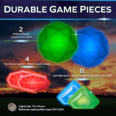Starlux starter-set contents shown, ready for quick outdoor setup.