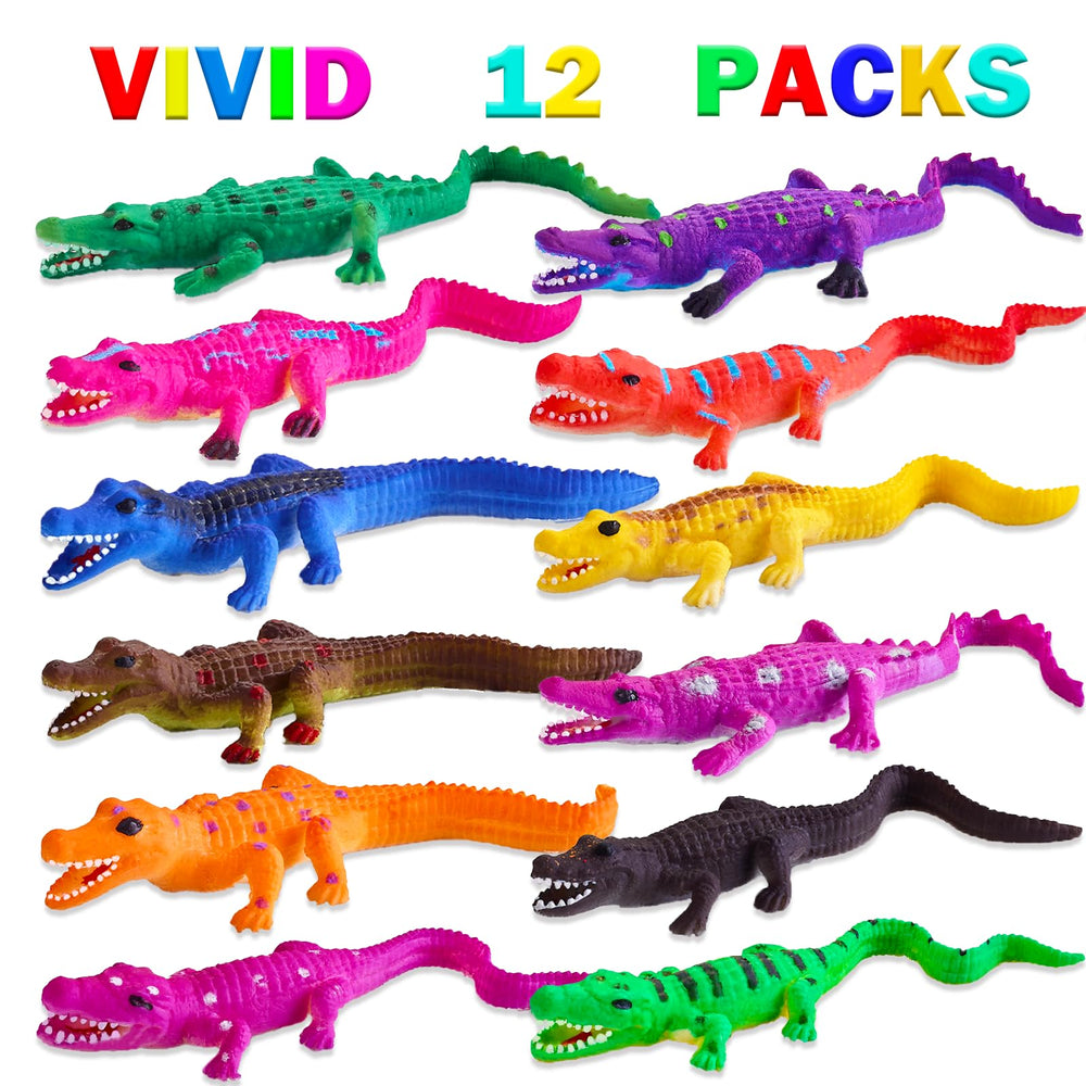 Staroud 12-pack of color-changing alligator toys for water play